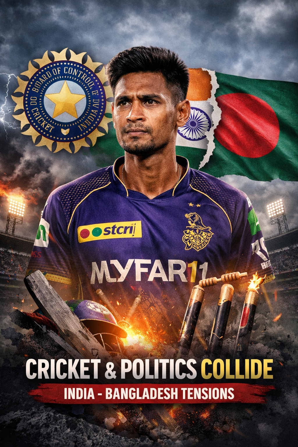 Mustafizur Rahman Caught in the Crossfire as India-Bangladesh Ties Hit a New Low